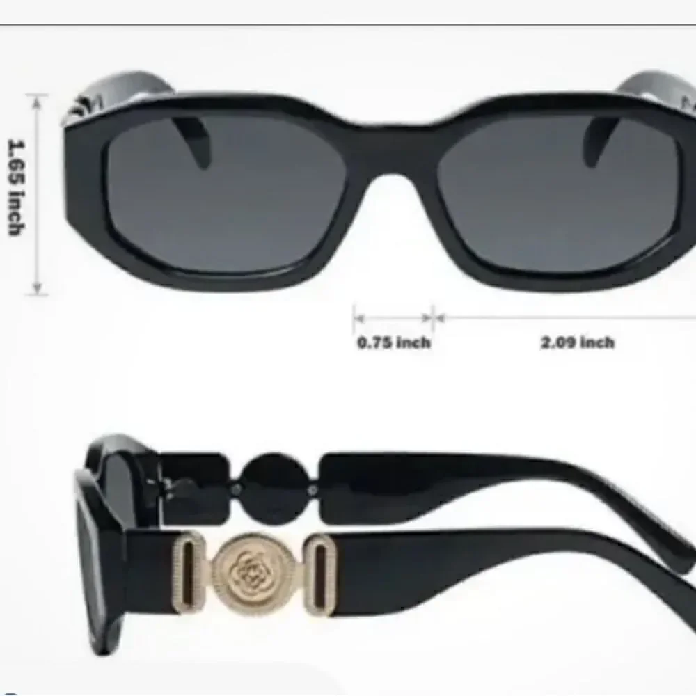 Mosanana Black Tracer Rectangle Sunglasses. New in Box (NIB).